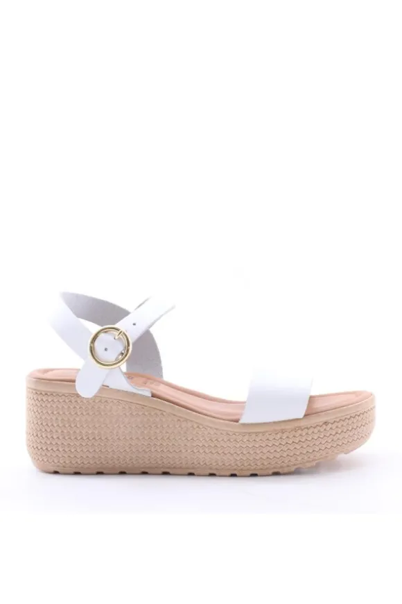 Florali Sandalo zeppa It03 Bianco