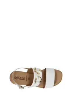 Florali Sandalo zeppa Iv18 Bianco