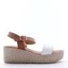 Florali Sandalo zeppa Ktn03 Bianco