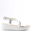 Florali Sandalo zeppa Mia29 Argento