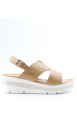 Florali Sandalo zeppa O3214 Naturale