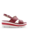 Florali Sandalo zeppa O3214 Rosso