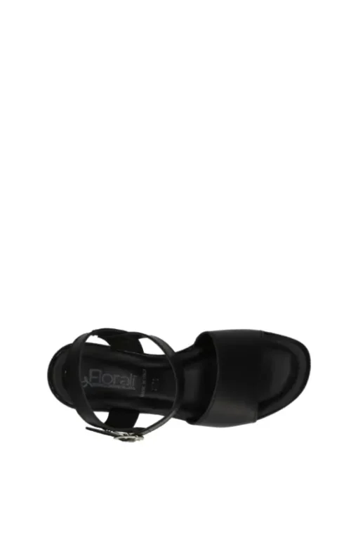 Florali Sandalo zeppa Td44 Nero