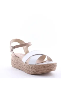 Florali Sandalo zeppa X3233 Bianco