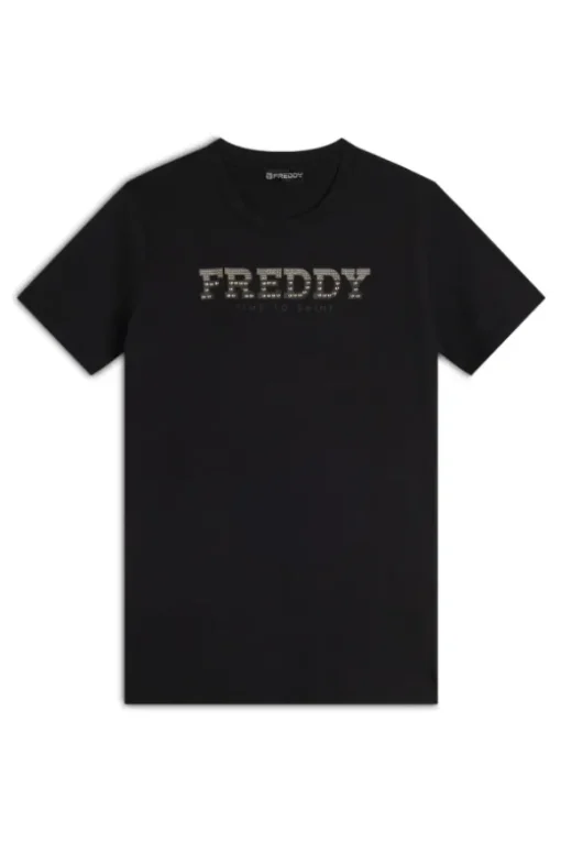 Freddy T-shirt manica corta 25wcrt2 Nero