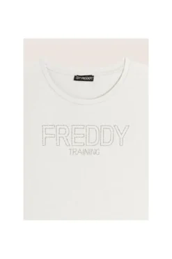 Freddy T-shirt manica corta F4wtrt1 Bianco