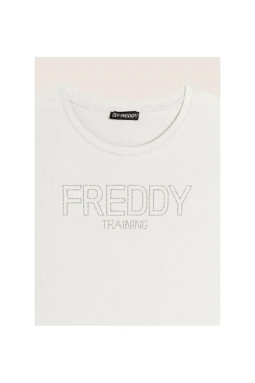 Freddy T-shirt manica corta F4wtrt1 Bianco