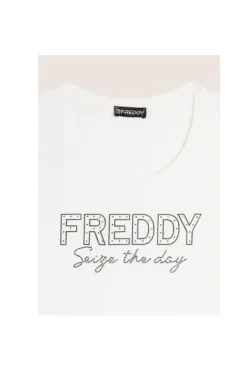 Freddy T-shirt manica corta F4wcxt1 Bianco