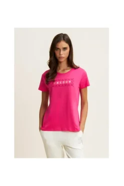 Freddy T-shirt manica corta 25wtrt3 Beetroot p