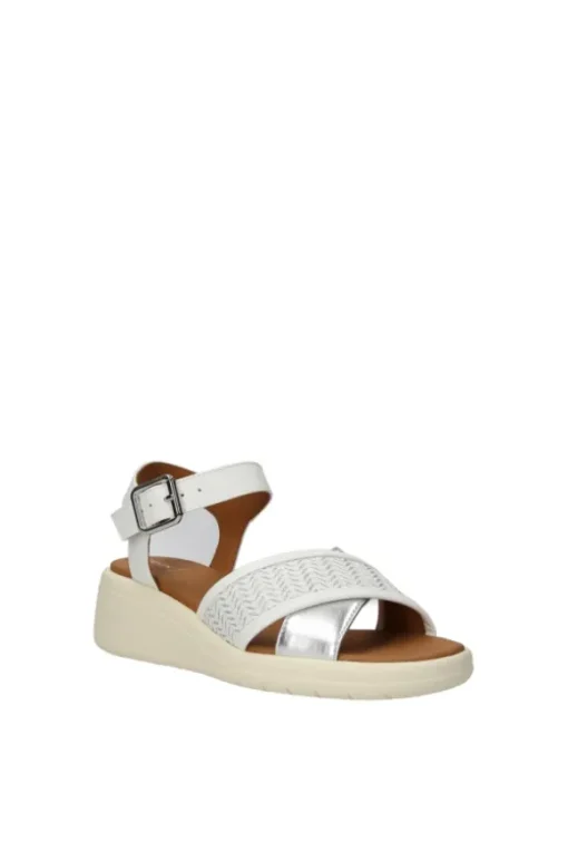 Geox Sandalo zeppa D550eg White