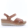 Greenhill Sandalo zeppa 50120 Cuoio