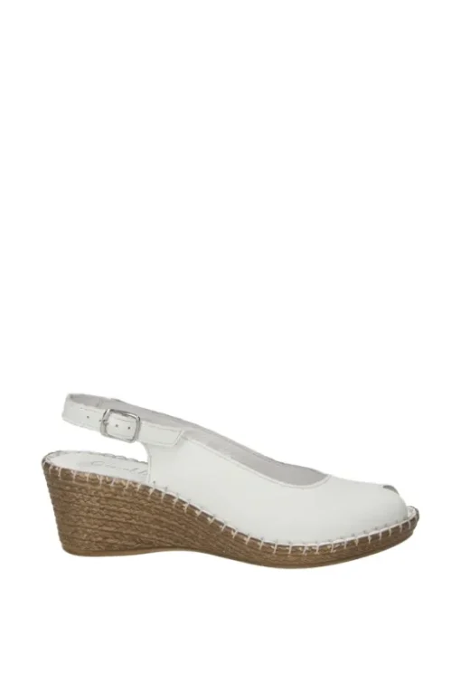 Greenhill Sandalo zeppa 15531 Bianco