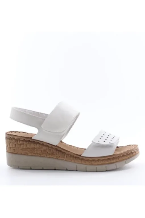 Greenhill Sandalo zeppa 50090 Bianco
