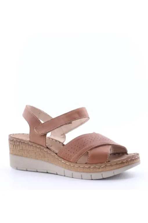 Greenhill Sandalo zeppa 50120 Cuoio