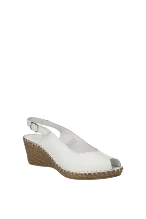 Greenhill Sandalo zeppa 15531 Bianco