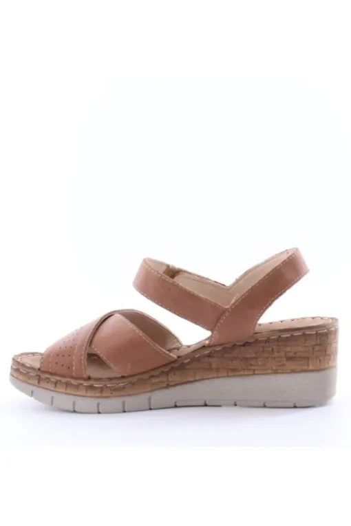 Greenhill Sandalo zeppa 50120 Cuoio
