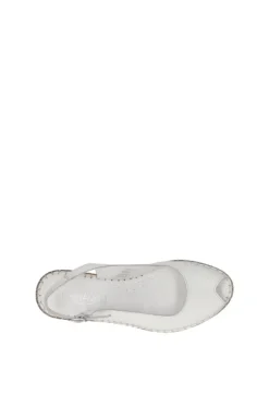 Greenhill Sandalo zeppa 15531 Bianco