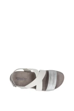 Igi e co Sandalo zeppa 56710 Argento