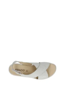 Igi e co Sandalo zeppa 56673 Bianco