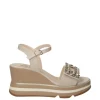 Keys Sandalo zeppa K9650 Beige