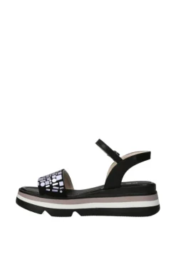 Keys Sandalo zeppa K9702 Black