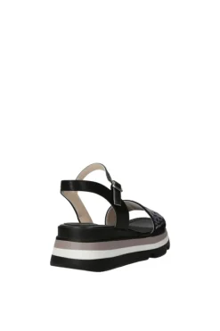 Keys Sandalo zeppa K9702 Black