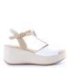 Kiss e shock Sandalo zeppa 13265 Bia/beige