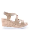 Kiss e shock Sandalo zeppa 51231 Beige