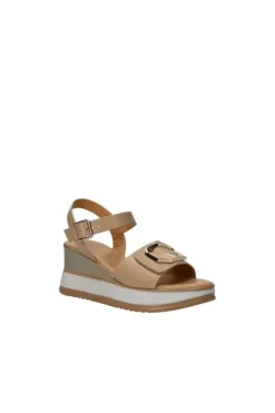 Kiss e shock Sandalo zeppa 21407 Beige