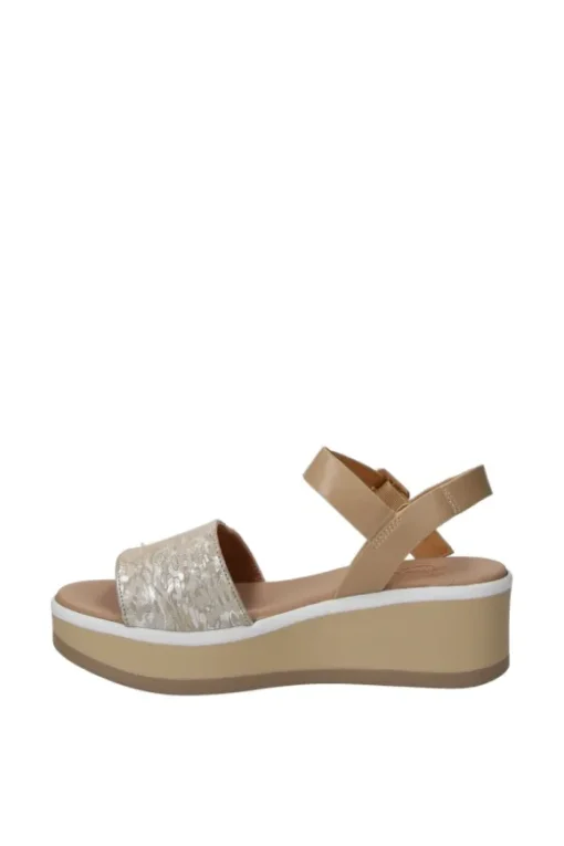Kiss e shock Sandalo zeppa 84288 Beige