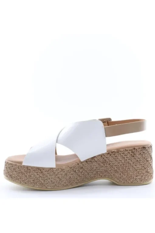 Kiss e shock Sandalo zeppa 14273 Bia/beige