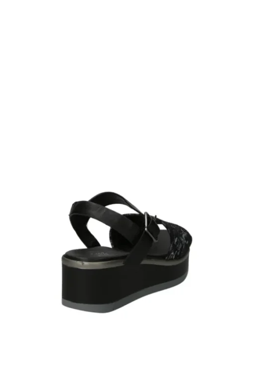 Kiss e shock Sandalo zeppa 84288 Nero