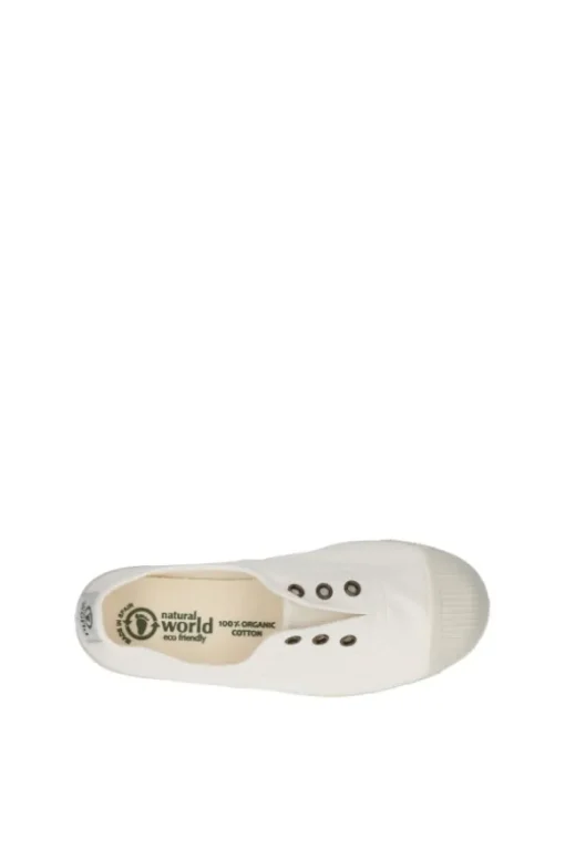 Natural World Scarpa in tela 470 Blanco