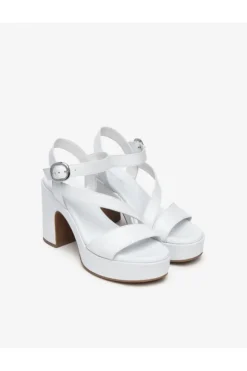 NeroGiardini Sandalo tacco 10400d Bianco