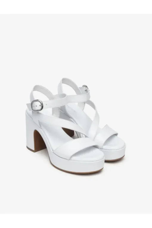 NeroGiardini Sandalo tacco 10400d Bianco