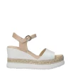 NeroGiardini Sandalo zeppa 10561d Bianco