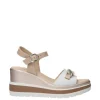 NeroGiardini Sandalo zeppa 10530d Bianco