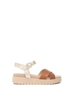 NeroGiardini Sandalo zeppa 13704d Cognac