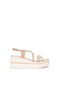 NeroGiardini Sandalo zeppa 13512d Beige