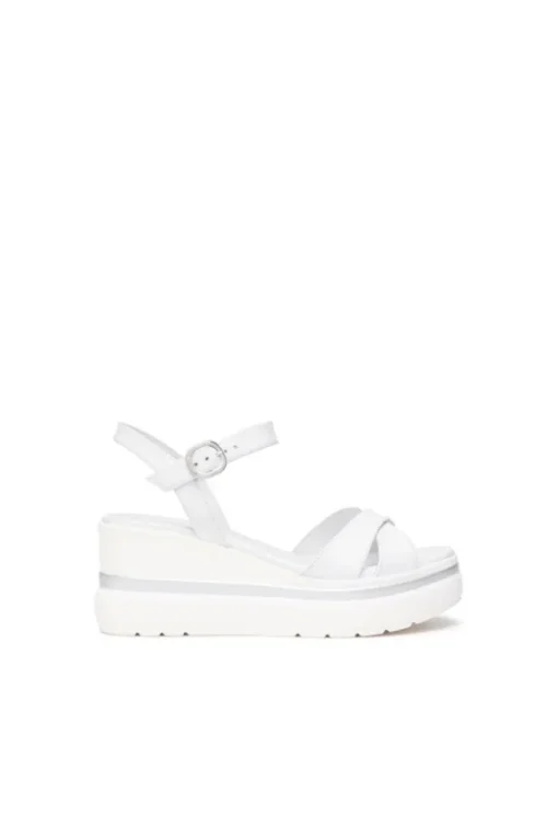 NeroGiardini Sandalo zeppa 13510d Bianco