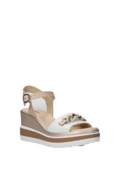 NeroGiardini Sandalo zeppa 10530d Bianco