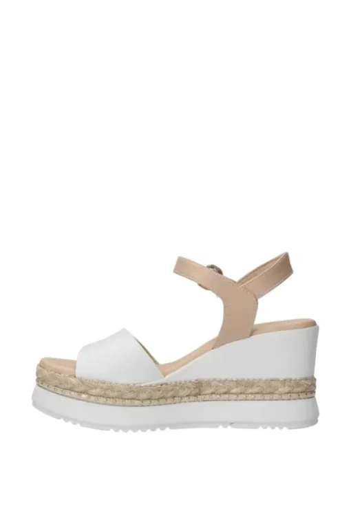 NeroGiardini Sandalo zeppa 10561d Bianco