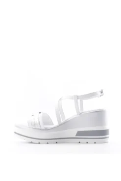 NeroGiardini Sandalo zeppa 07701d Bianco