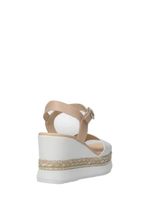 NeroGiardini Sandalo zeppa 10561d Bianco