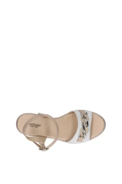NeroGiardini Sandalo zeppa 10530d Bianco