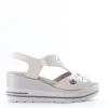Pitillos Sandalo zeppa 2432 Crema
