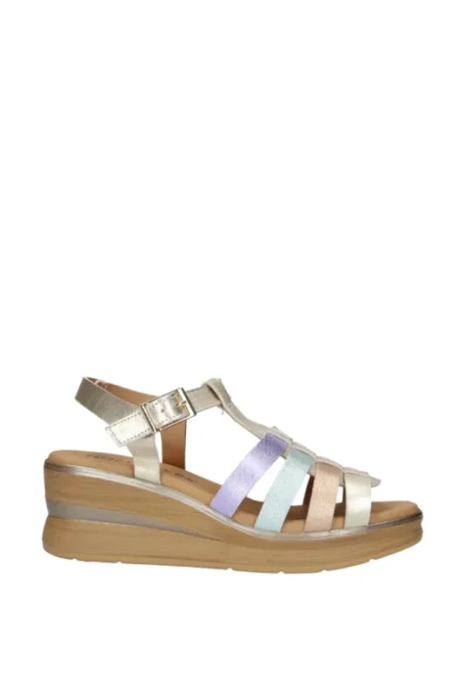 Pitillos Sandalo zeppa 10354 Oro