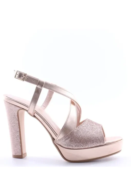 Sophie Blanc Sandalo tacco 95240 Rame