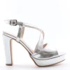 Sophie Blanc Sandalo tacco 95240 Silver
