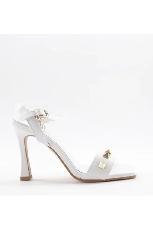 Sophie Blanc Sandalo tacco 7592 Bianco